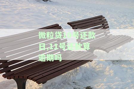 微粒贷10号还款日,11号还款算逾期吗-微粒贷10号还款日,11号还款算逾期吗