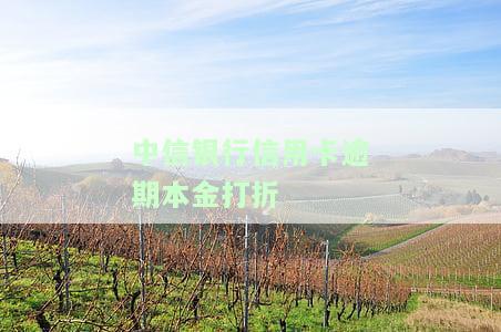 中信银行信用卡逾期本金打折吗？真伪解析及计算方法