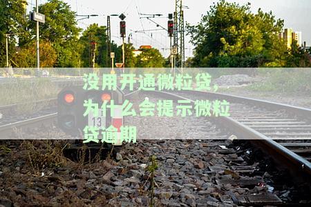 没用开通微粒贷,为什么会提示微粒贷逾期-微粒贷没开通怎么会要求还款