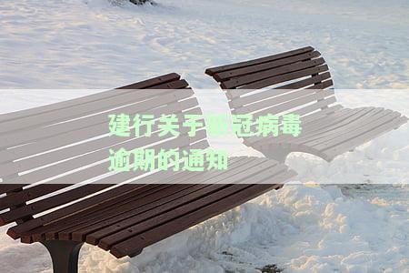 建行关于新冠病毒逾期的通知-建行关于新冠病毒逾期的通知怎么写