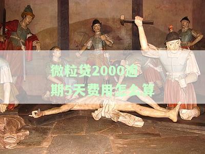 如何计算微粒贷2000逾期5天的费用？