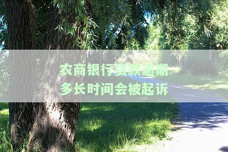 农商银行贷款逾期会有什么后果？多久会被起诉？