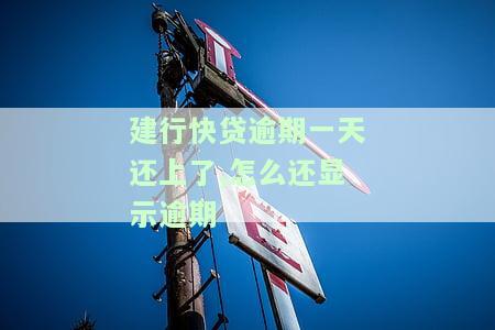 建行快贷还款逾期一天，会对征信产生影响吗？