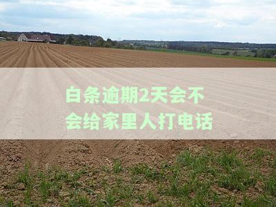 白条逾期两天会打电话给家人朋友吗，警惕！白条逾期两天，真的会打电话给你的家人和朋友吗？