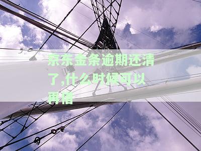 京东金条逾期还完了多久才能继续申请，恢复信用：京东金条逾期后多久可以再次申请？