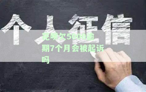 欠花呗几千元,逾期六七个月会被起诉吗，逾期数月未还花呗数千元，可能面临被起诉风险！
