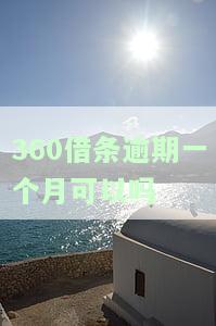 逾期一个多月未还，影响严重：或被列入黑名单，信用受损。