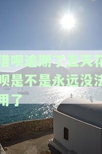 借呗逾期了五天花呗是不是永远没法用了