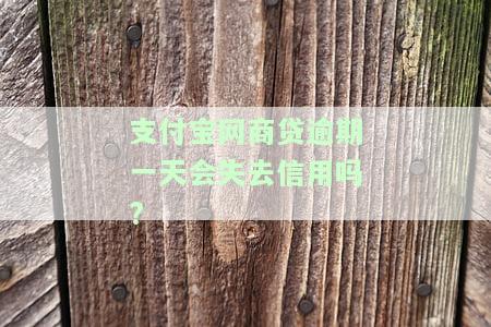 支付宝网商贷逾期一天会不会影响征信，网商贷逾期一天会否影响征信？