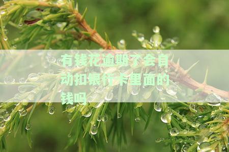有钱花逾期后是否会自动扣款？需要全额还款吗？银行卡会被冻结吗？