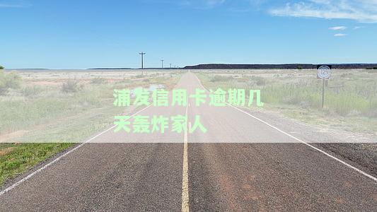 浦发信用卡逾期几天轰炸家人怎么办，浦发信用卡逾期，轰炸家人如何应对？