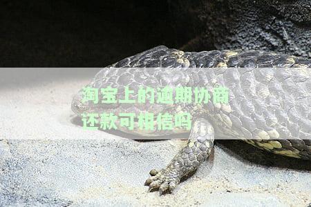 淘宝上逾期协商还款可信吗？真的安全吗？