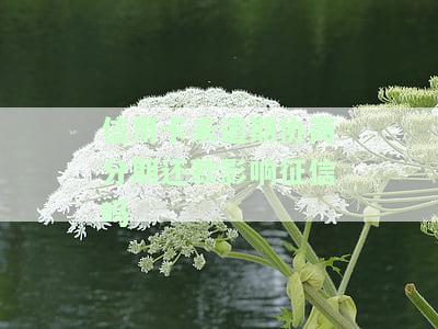 未逾期前可协商分期还款，无需担心逾期问题