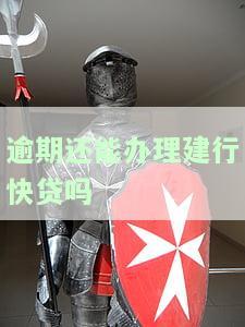 建行快贷逾期可以申请办理分期还款吗，建行快贷逾期后，是否可以申请分期还款？