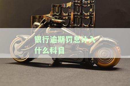 银行逾期罚息计入什么科目里面，银行逾期罚息的会计处理：计入哪个科目？