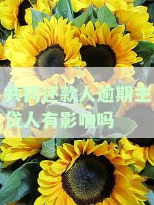 共同还款人逾期，主贷人有何影响？如何解决？