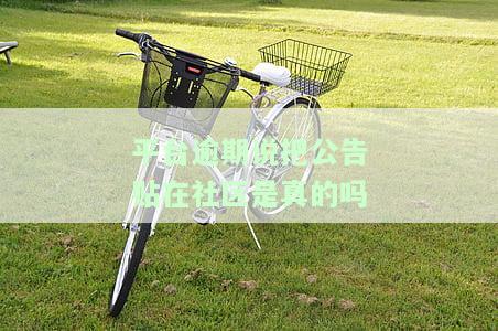 平台逾期：公告是否真的会贴在社区？