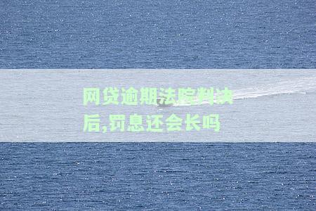 网贷逾期法院判决后无力偿还：如何处理与后果分析