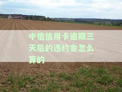中信用卡逾期三天算逾期吗，逾期三天算不算逾期？——以中国信用卡为例