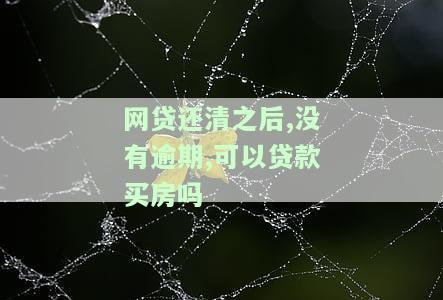 网贷还清之后,没有逾期,可以贷款买房吗知乎，网贷还清无逾期，能否申请房贷？——知乎上的解答