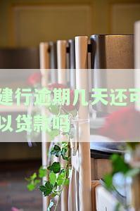 建行逾期几天还可以贷款吗-建行逾期几天还可以贷款吗知乎