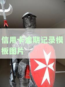 信用卡逾期记录模板图片高清下载：2020年最新截图