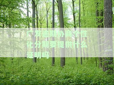 发如何协商个性分期？申请所需材料全解析