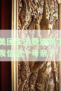 美团生活费说逾期发的短信：真还是假？如何应对？
