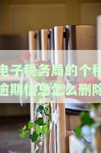 如何在电子税务局中删除个税逾期信息？逾期未申报如何修改？