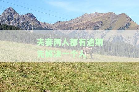 夫妻一方逾期，另一方受影响？