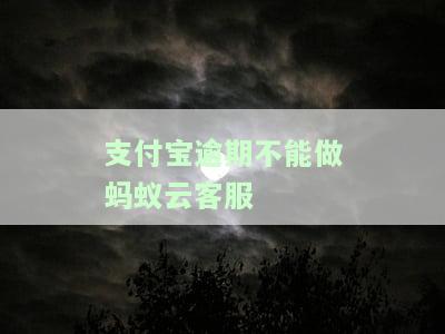 蚂蚁客服能处理逾期问题吗？求解！
