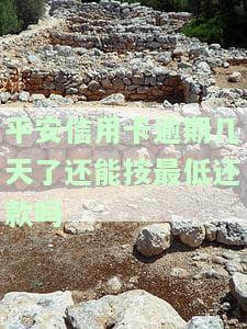 平安信用卡逾期几天了还能按最低还款吗安全吗，平安信用卡逾期后能否按最低还款？安全性如何？
