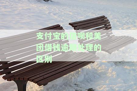 支付宝的借呗和美团借钱逾期处理的区别是什么，了解支付宝借呗与美团借钱逾期处理的差异