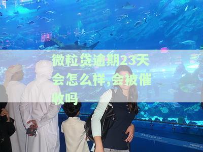微粒贷逾期23天会怎么样,会被催收吗