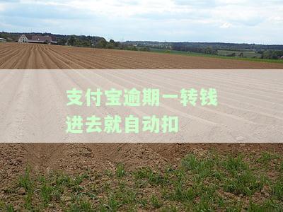 如果支付宝逾期了然后转账进去还会自动扣钱吗，支付宝逾期后转账，会自动扣款吗？