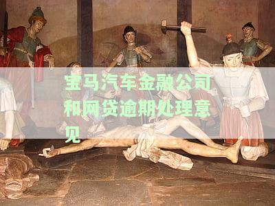 宝马汽车金融公司和网贷逾期处理意见