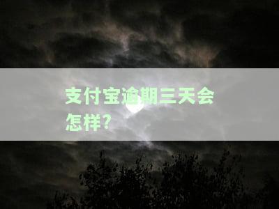 支付宝逾期三天会怎样处理，支付宝逾期三天：处理方式和影响解析