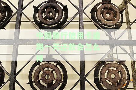 中国银行信用卡逾期一天还款会有什么后果？