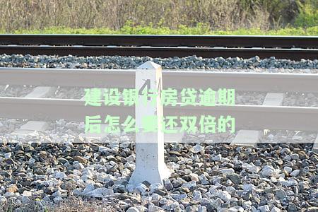 建设银行房贷逾期后怎么要还双倍的-建设银行房贷逾期后怎么要还双倍的钱