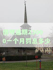 借呗逾期23000一个月罚息多少