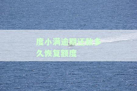 度小满逾期多久会上征信？宽限期是几天，逾期多久会催收？