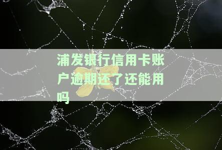 浦发银行信用卡账户逾期还了还能用吗怎么办，浦发银行信用卡逾期还款后能否继续使用？解决方案大揭秘！