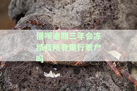 借呗逾期三年会冻结我所有银行账户吗？安全风险解析