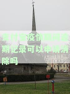 支付宝疫情期间逾期记录可以申请消除吗