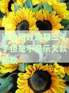 兴业银行逾期三年了但是不显示欠款还款