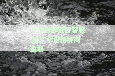给银行客服打电话协商还款,第三方回电，与银行客服协商还款：第三方将会回电