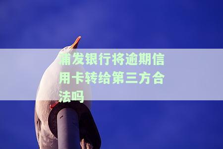 浦发银行将逾期信用卡转给第三方：合法、安全吗？逾期后如何处理？是否会波及其他银行信用卡？