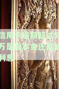 信用卡逾期超过5万是指本金还是加利息呢，信用卡逾期超过5万，是本金还是加上利息？