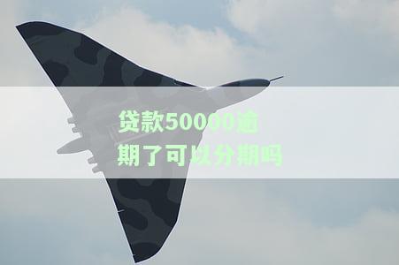 贷款50000逾期后能否分期？解决方案是什么？