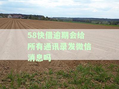 58快借逾期会给所有通讯录发微信消息吗安全吗，关于'58快借逾期会给所有通讯录发微信消息吗？'的安全性问题